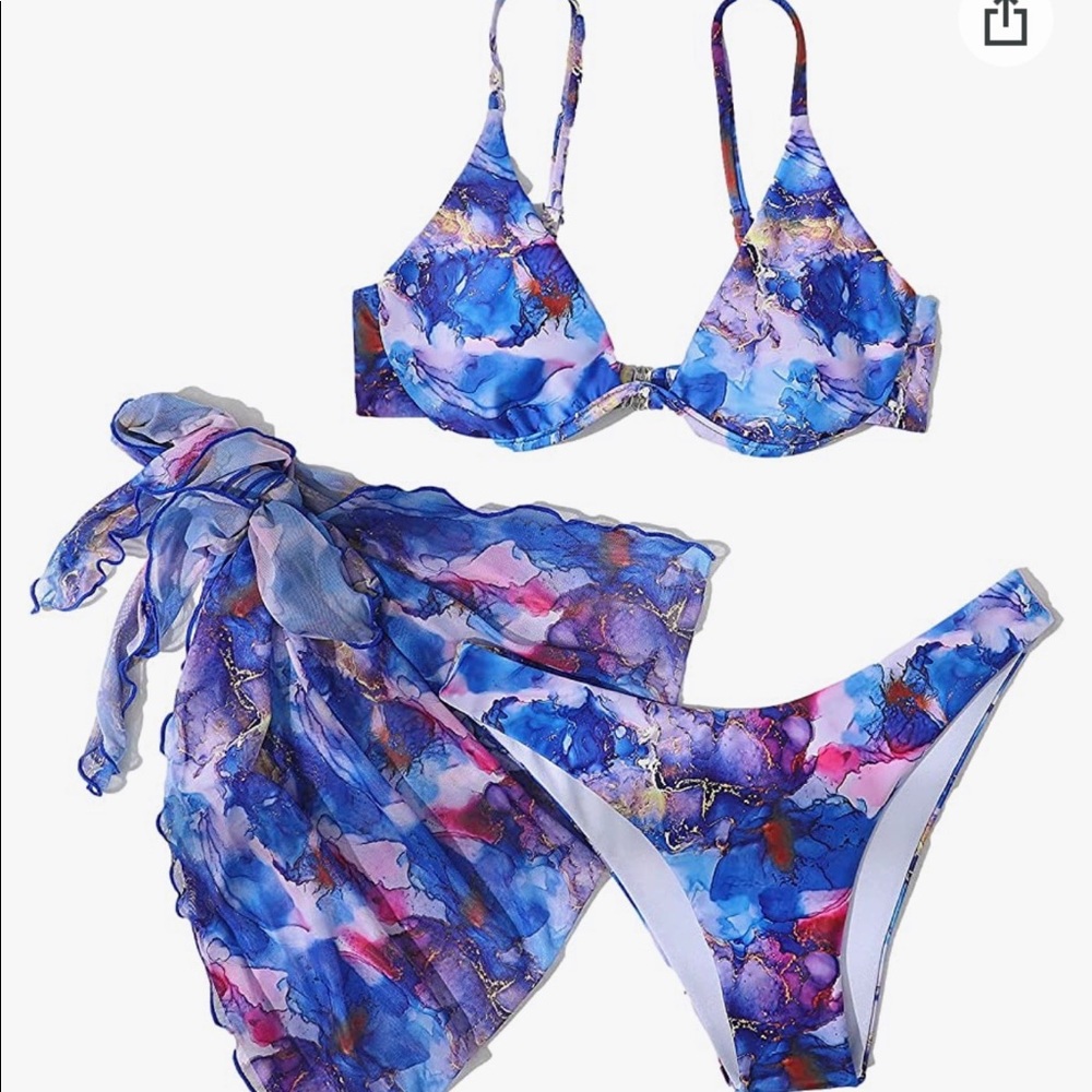Three piece bathing suit set from Shein